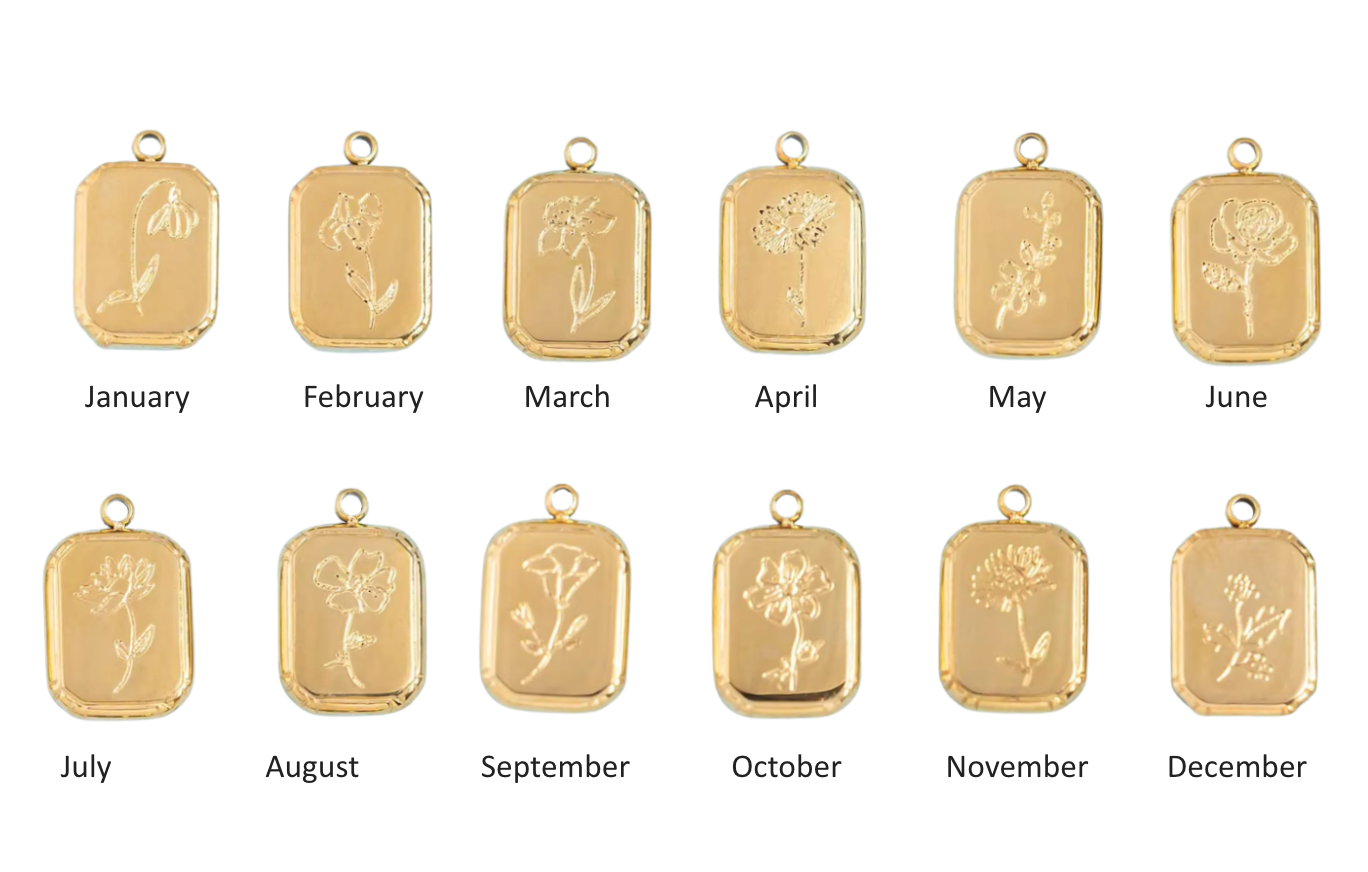 Audrey Birth Flower Necklace