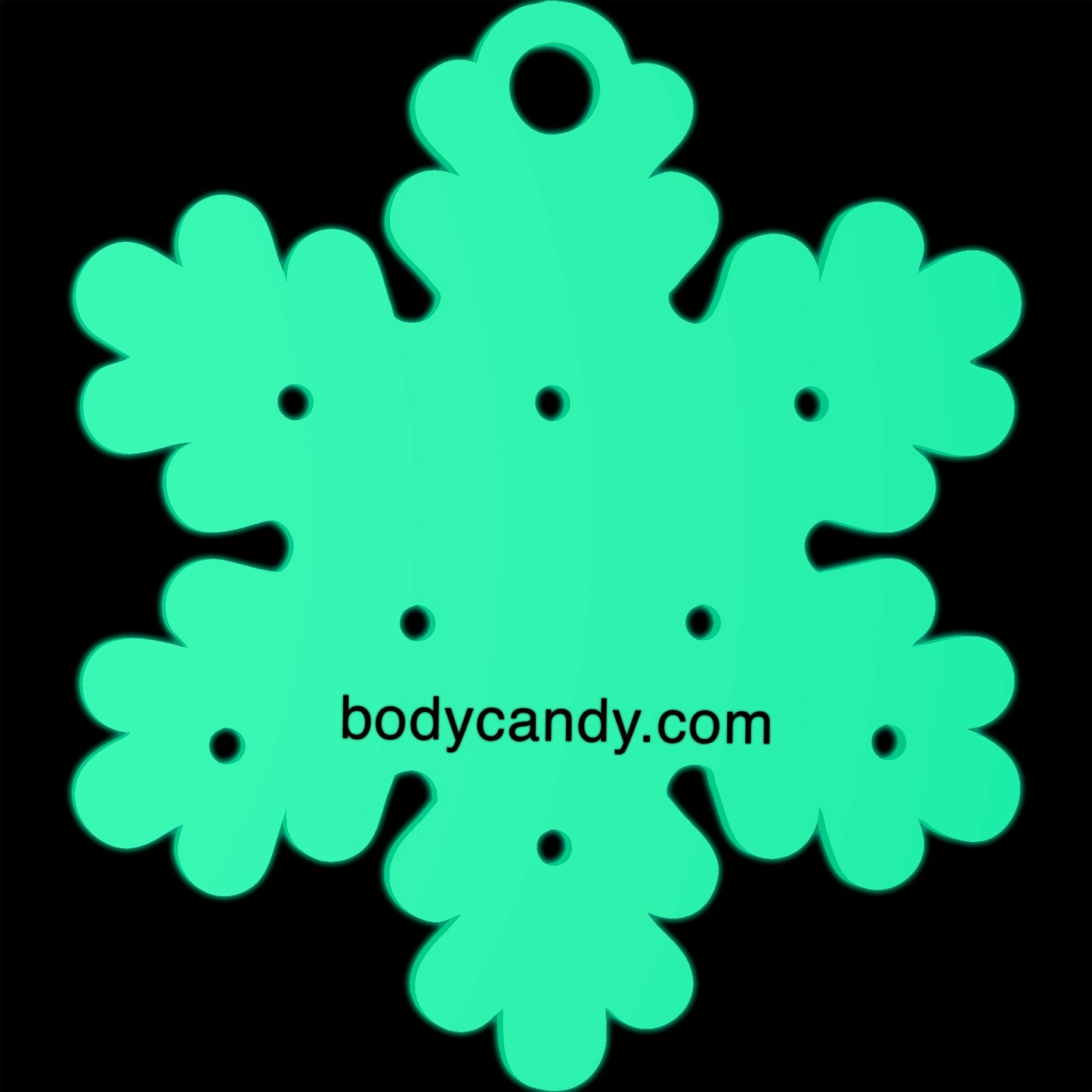 Glow in the Dark Christmas Ornament Travel Flat Back Earring Palette
