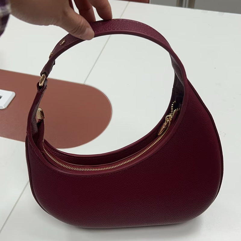Fashion design irregular crescent, crescent moon bag, underarm bag, unique hobo bag for women