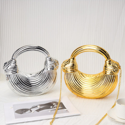 Shinny Acrylic Knotted evening Clutch Purse, Dinner Purse, Clutch Purse Casual, Clutch Purse Party, Prom Bag, Party Purse,