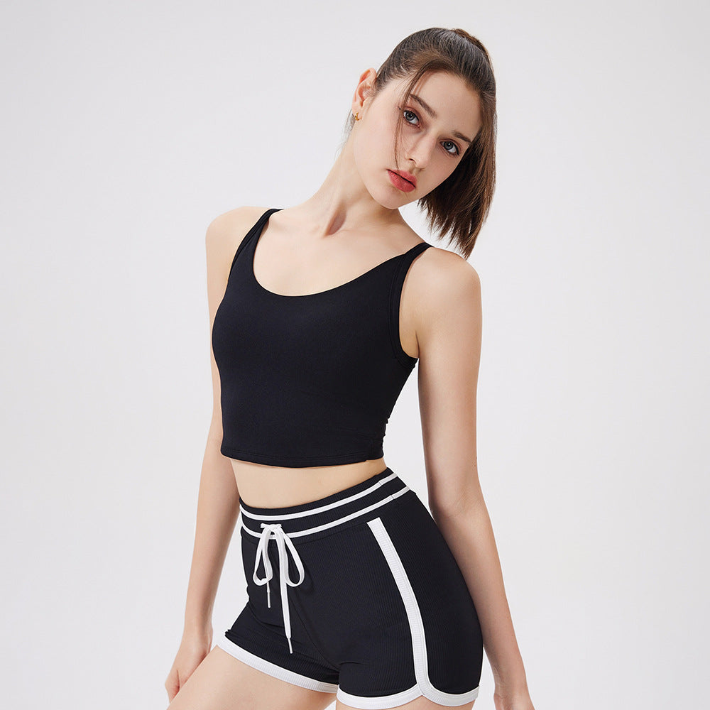 Cloud Sense Knot Beauty Back Yoga Underwear Women Shockproof Yoga Clothing Top Outer Wear Running Bra Workout Yoga Vest