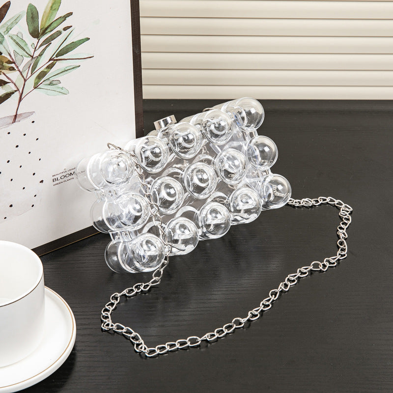 Acrylic Bag, Fashion Polka Dot Crossbody Prom Bag, Party Purse, Prom Bags Clutch