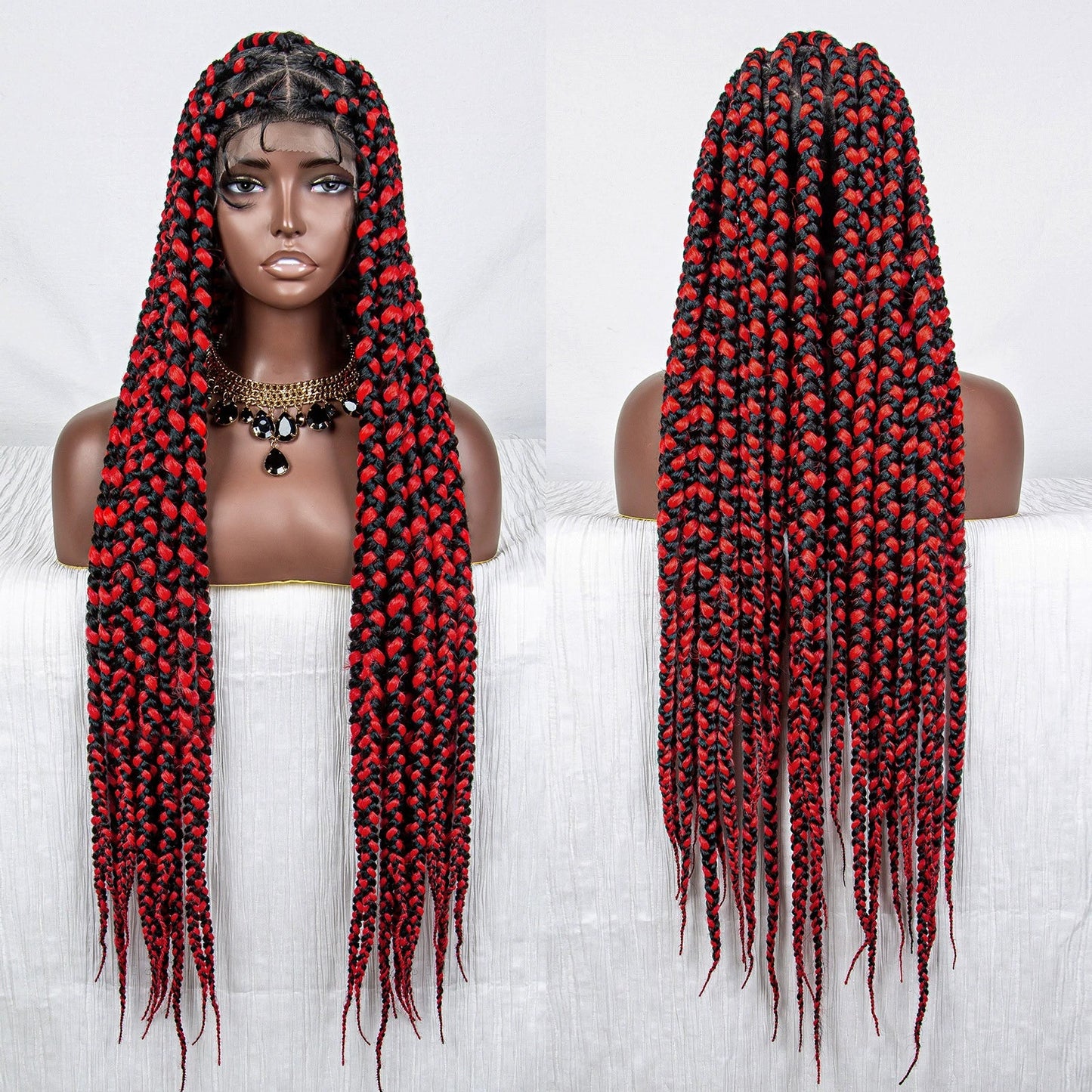 African Braids Full Lace Wig | Dreadlocks Style | Synthetic Hair | Comfortable & Stylish