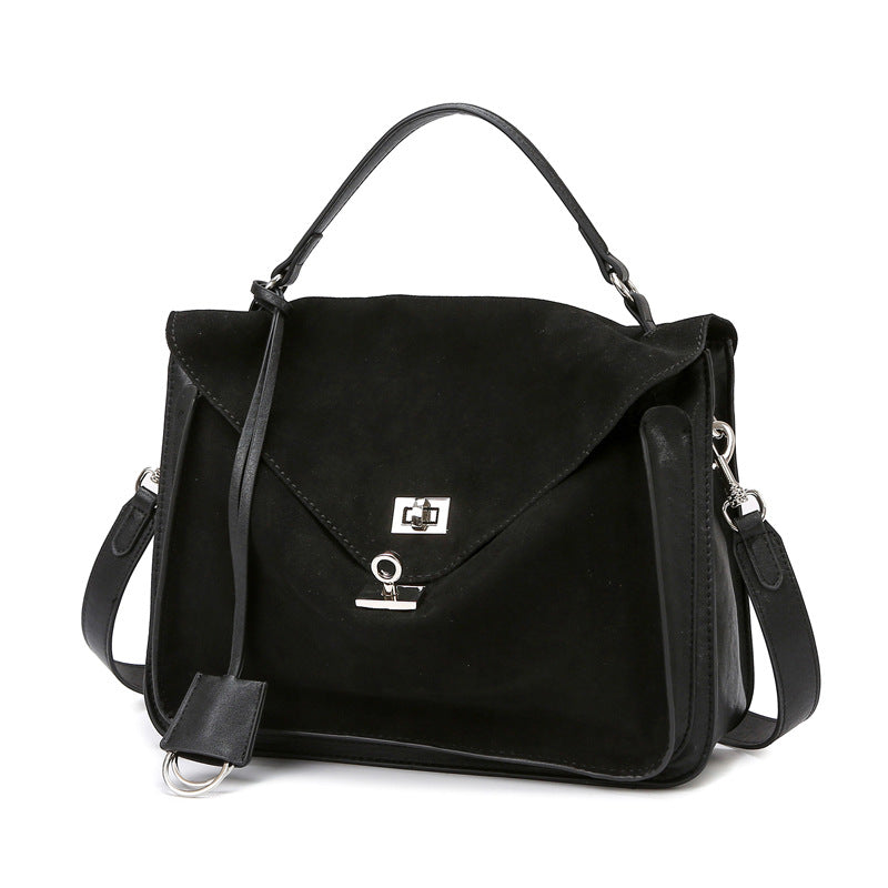 Women Bag Frosted Leather Light Luxury Women Bag High Sense Messenger Bag Handheld Crossbody Bag Large Capacity Office Bag