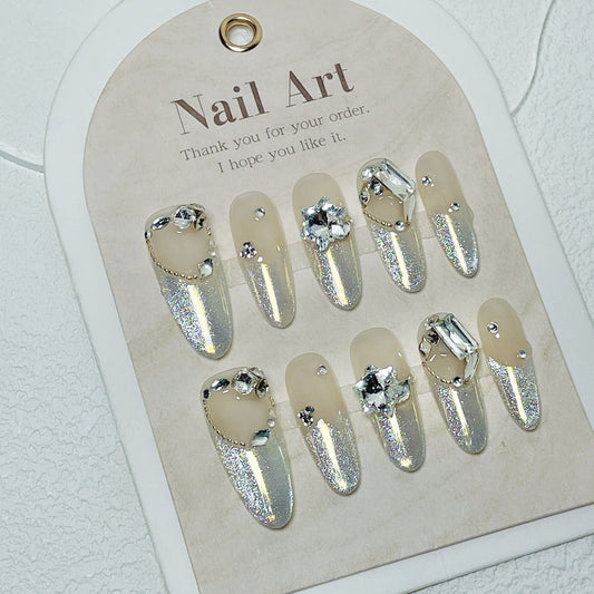 0957- Handmade press on nails fake nails removable