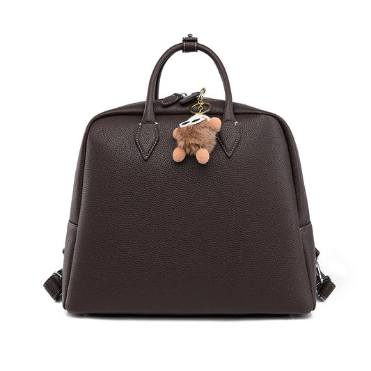 Backpack Simple Briefcase Large Capacity Office Backpack Casual Texture Handbags Women