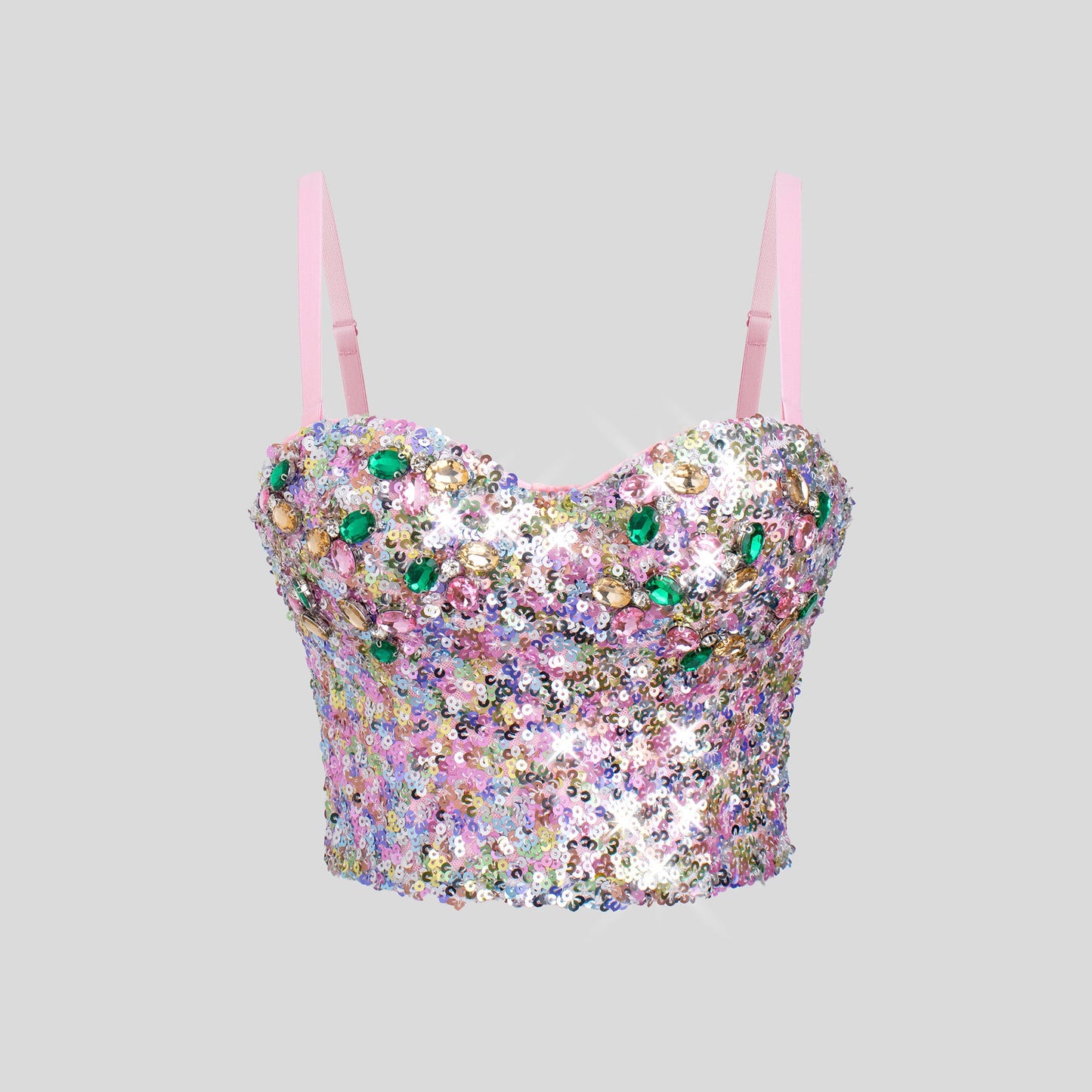 Sequined National Beauty Back Camisole Wrapped Chest Fixed All Match Underwear Base Tube Top