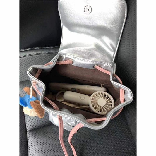 Backpack Purse for Girls Teens, Female New Out Silver Backpack, Casual Backpack Purse