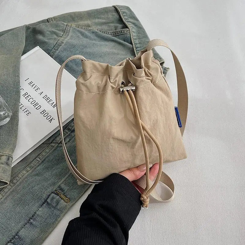 Nylon Crossbody Bag Soft Mini Phone Wallet | Multifunctional Square Shoulder Bag & Canvas Purse Messenger Bag