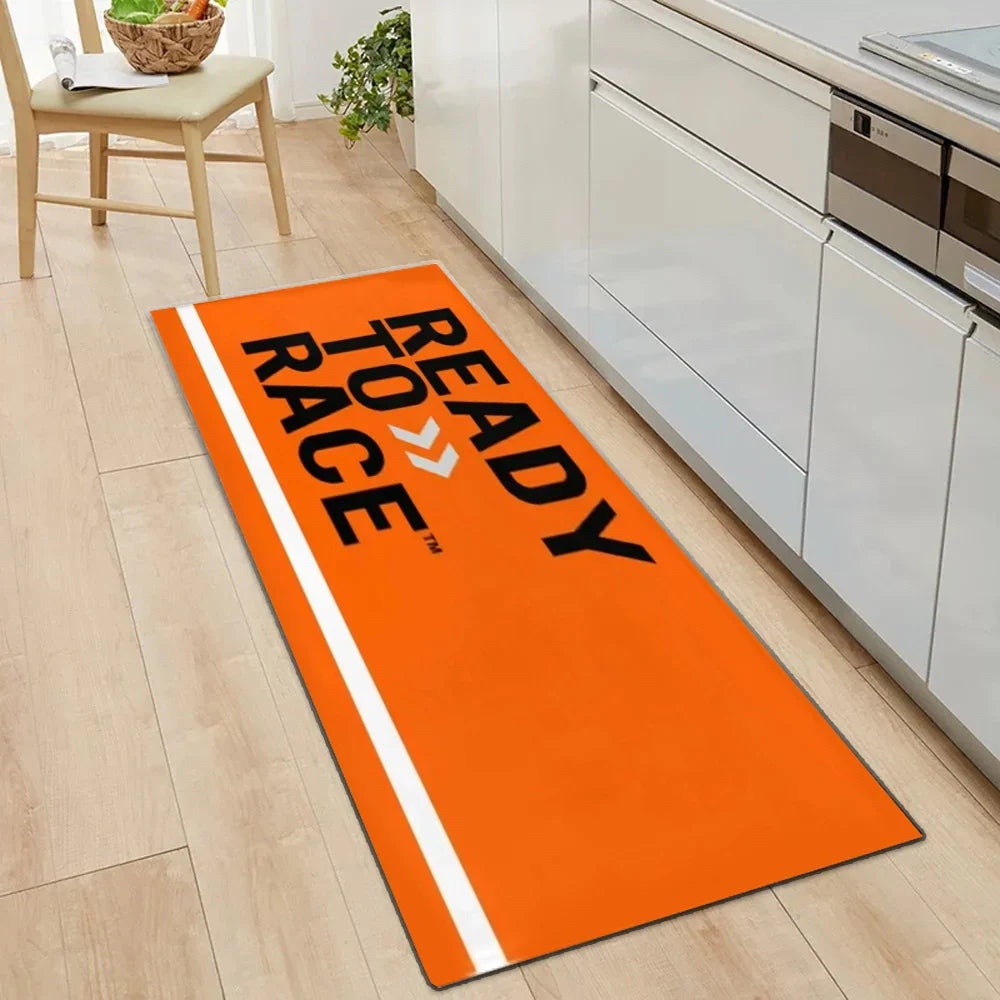 Ready To Race Motorcycle Carpet Garage Mat Racing Motorcycle Display Mat Cool Moto Display Hallway Anti-slip Home Decoration