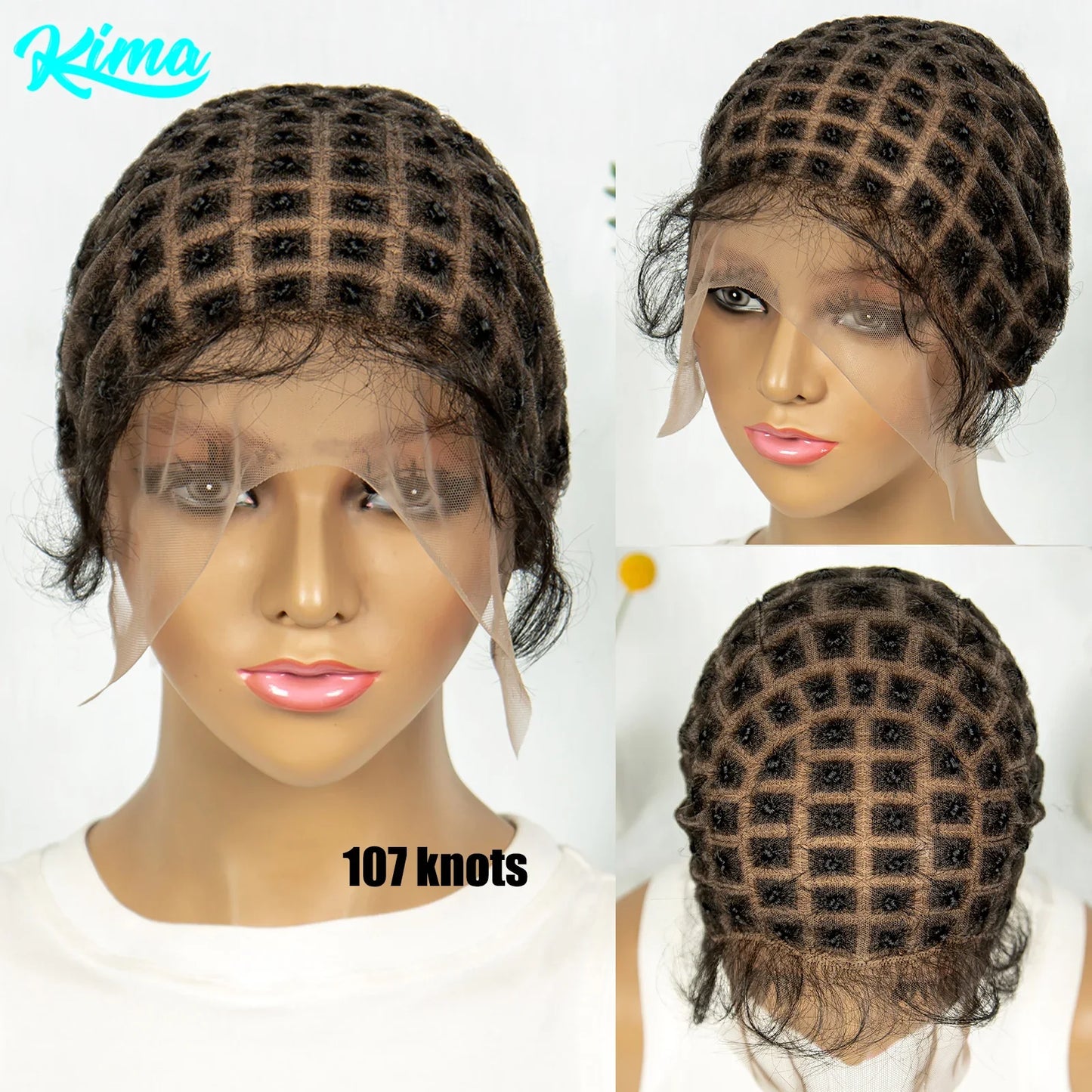 KIMA Braiding Wig Cap | Pre-Parting for Crochet Goddess Braids with Baby Hair