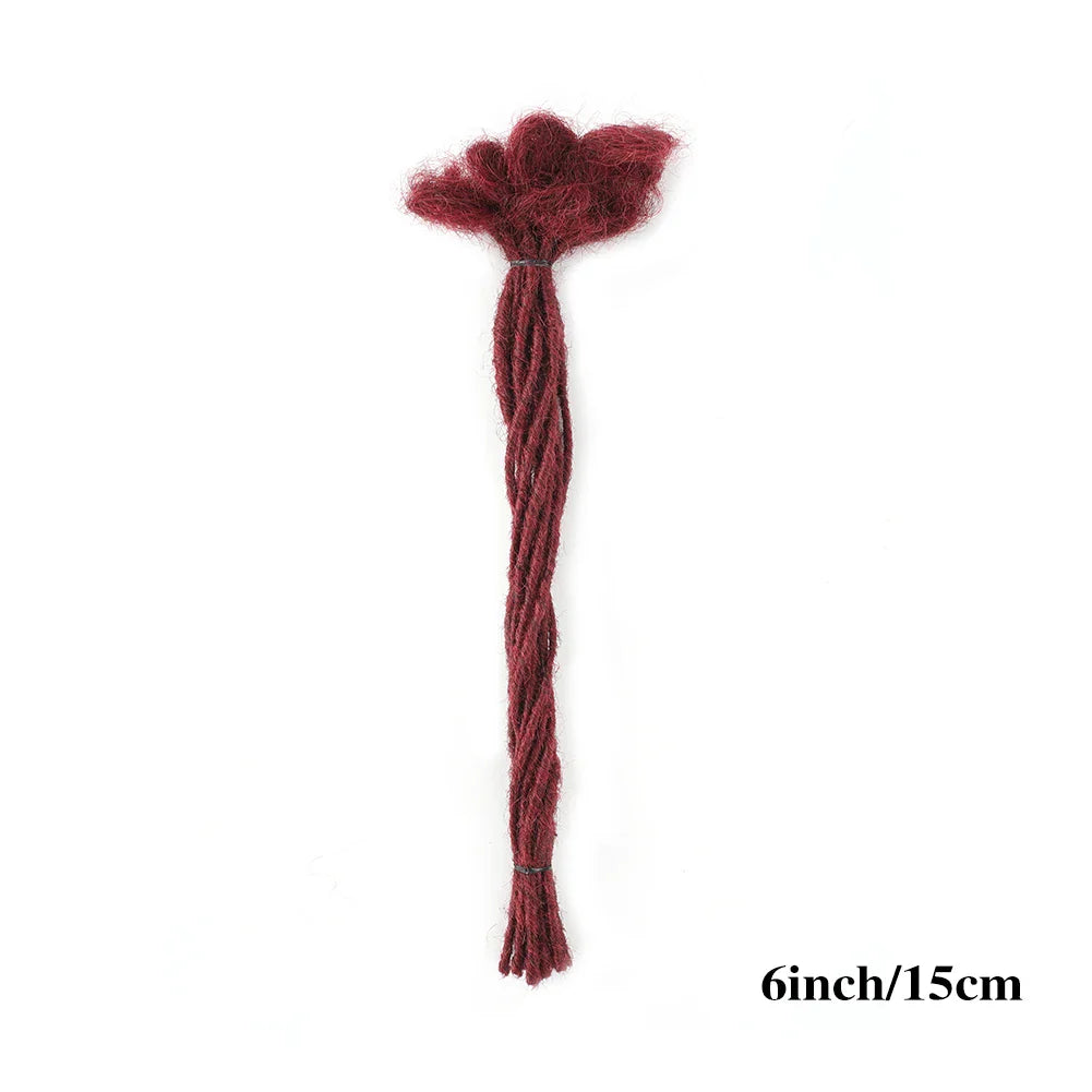 0.2cm Microlocks Extensions | Brazilian Human Hair Dreadlocks | Crochet Braids | 10 Strands