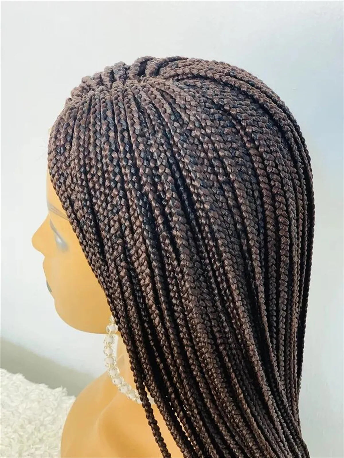 Box Braided Full Lace Wig | Braided Lace Wig for Black Women | Kanekalon Hair