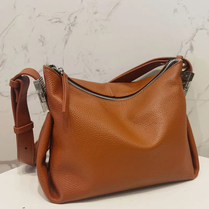 New Crossbody Bag for Women | Genuine Leather Adjustable Straps Shoulder Messenger Purse & Luxury Designer Handbag (Sac A Main)