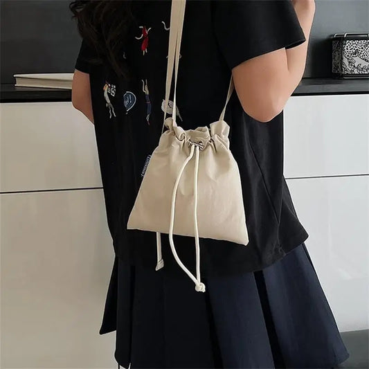 Nylon Crossbody Bag Soft Mini Phone Wallet | Multifunctional Square Shoulder Bag & Canvas Purse Messenger Bag