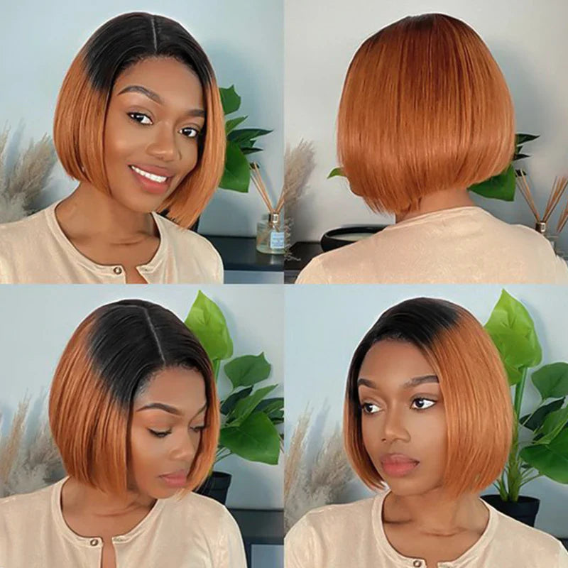 Straight Bob Pixie Cut Human Hair Wig | 180% Density 4x4 HD Lace Closure