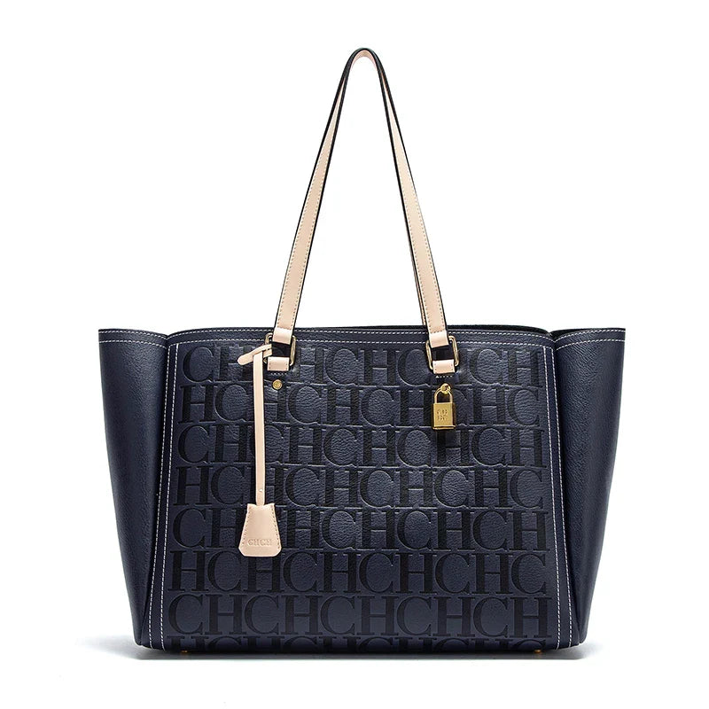 New Embossed Handbag | Large Capacity Commuter Bag for Women's Travel (Stylish & Spacious Tote)