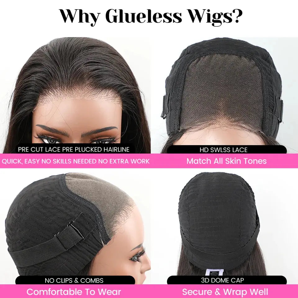 Short Bob | 6X4 | Body Wave Wig | Lace Front | Human Hair | Transparent Lace Closure | Pre-Cut | Pre-Plucked | Glueless | HD | Ready To Wear | Wear and Go