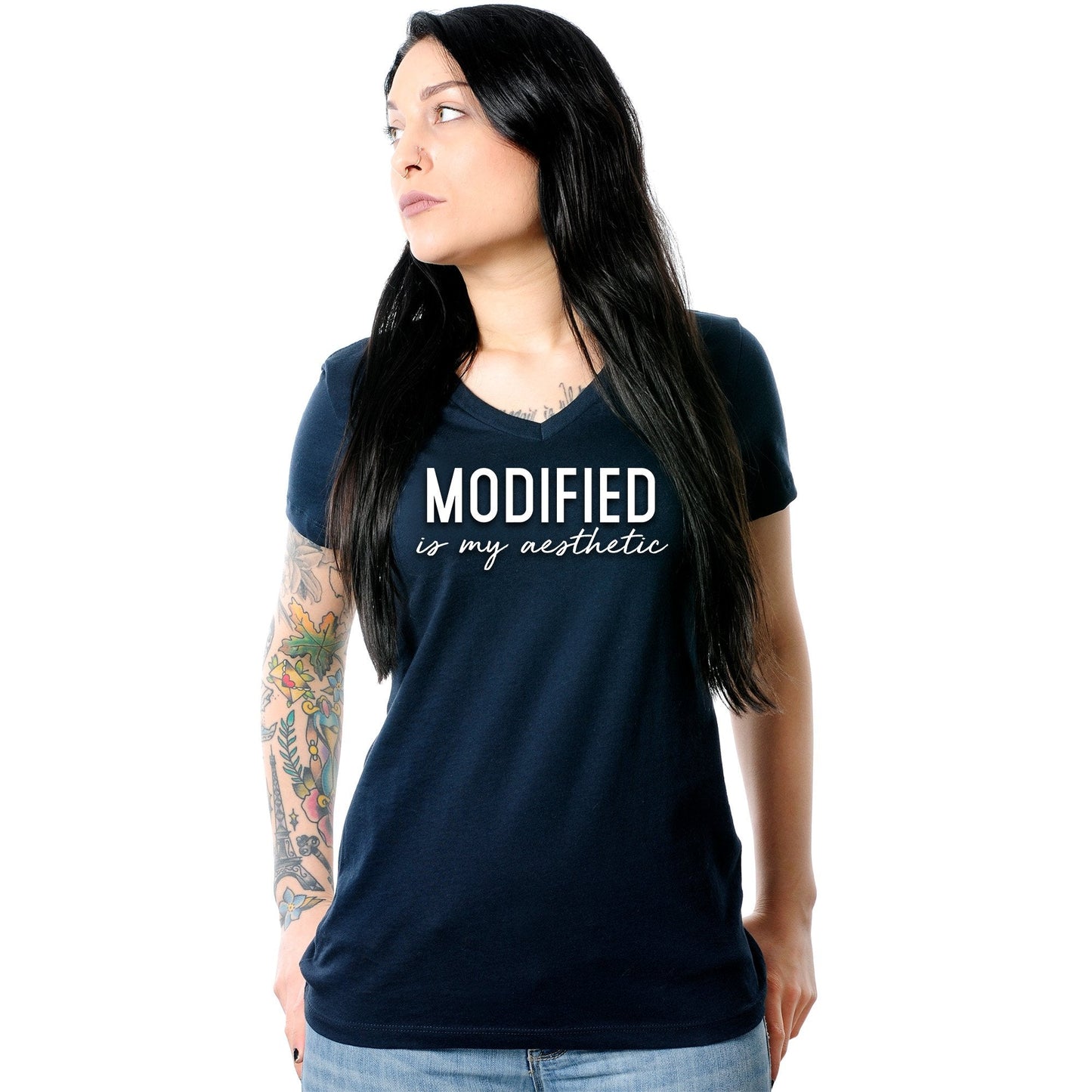 Modified is my Aesthetic V-Neck Tee Shirt