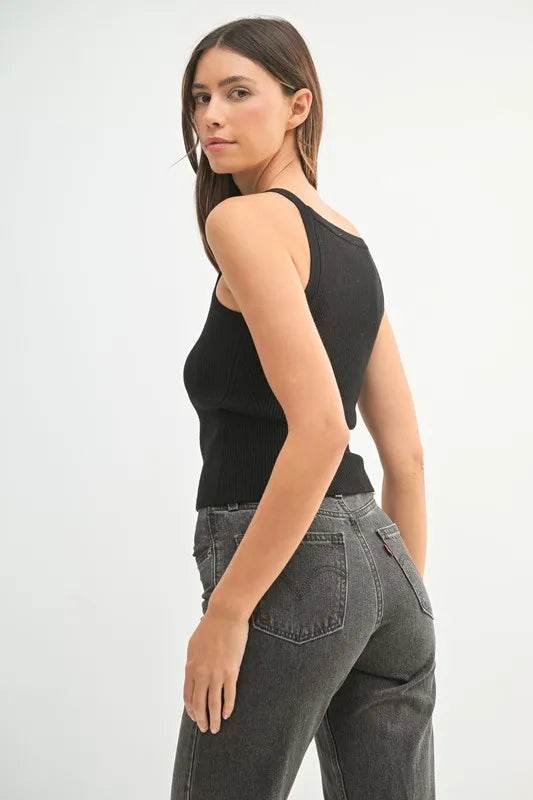 MABLE Ribbed Knit Tank