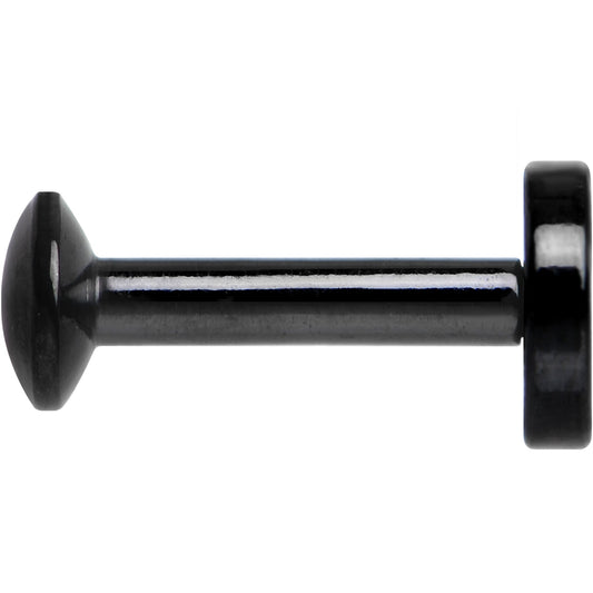 1/4 Black IP 4mm Circle Internal Thread Daith Cartilage Tragus