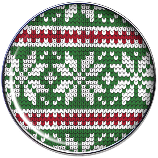 16G 1/4 Green Red Christmas Sweater Tragus Cartilage Earring