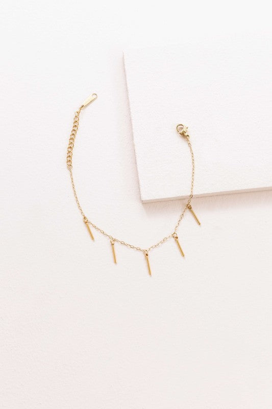 Golden Tassel Bracelet (14K)