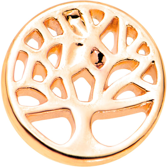 1/4 Rose Gold Tone Tree of Life Cutout Tragus Cartilage Earring