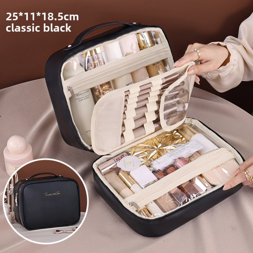 Multifunctional cosmetic bag, large capacity waterproof cosmetic bag, storage bag, makeup bag organizer,Makeup bag with compartments,