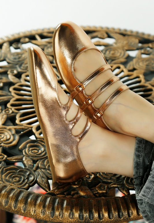 Macarina Triple Strap Mary Jane Sandals