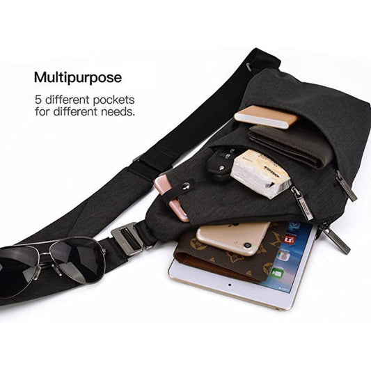 Fanny pack Crossbody bag, - Anti-theft Crossbody bag Unisex, Travel Sports Convenient Shoulder Crossbody bag