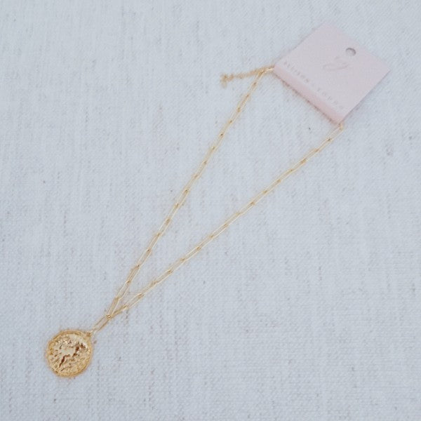 Old World Coin Link Chain Necklace