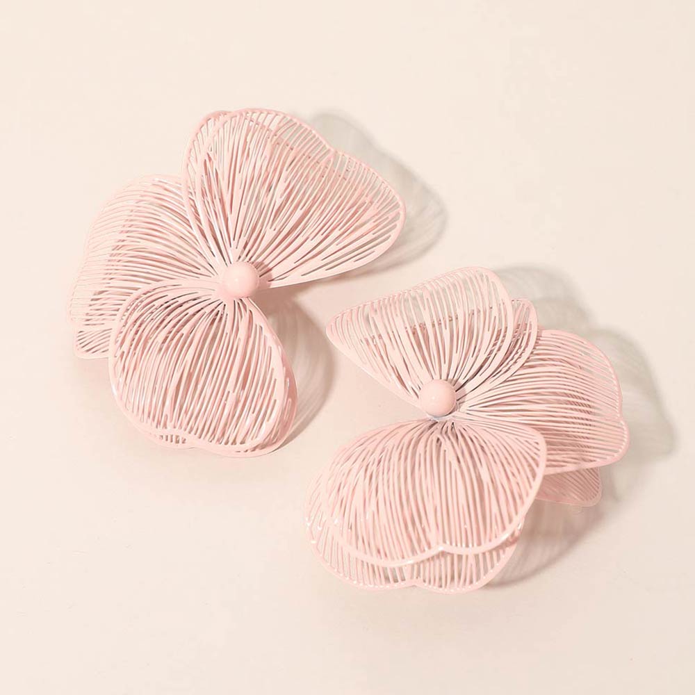 Elysian Bloom Triple Petal Statement Earrings