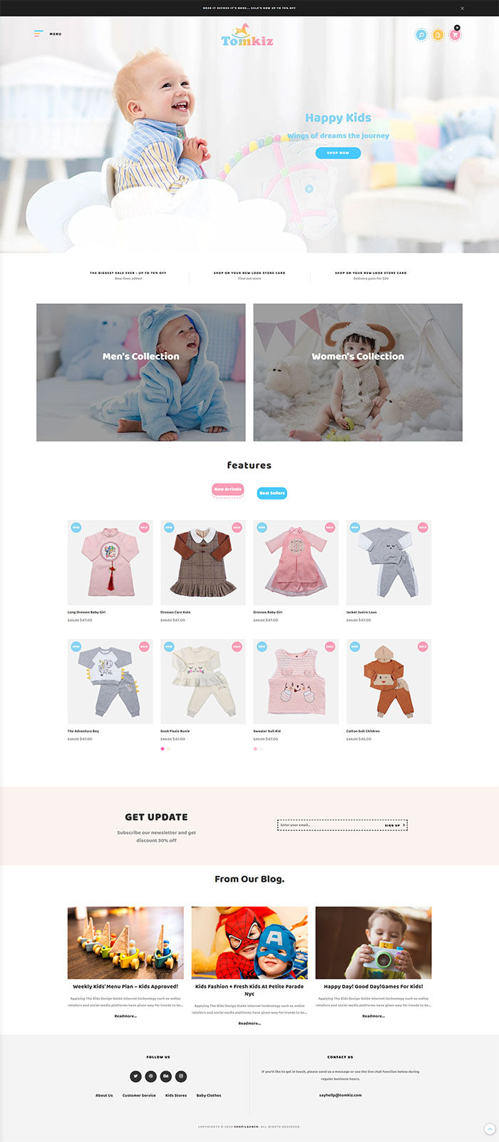 Shopify Theme - Tomkiz