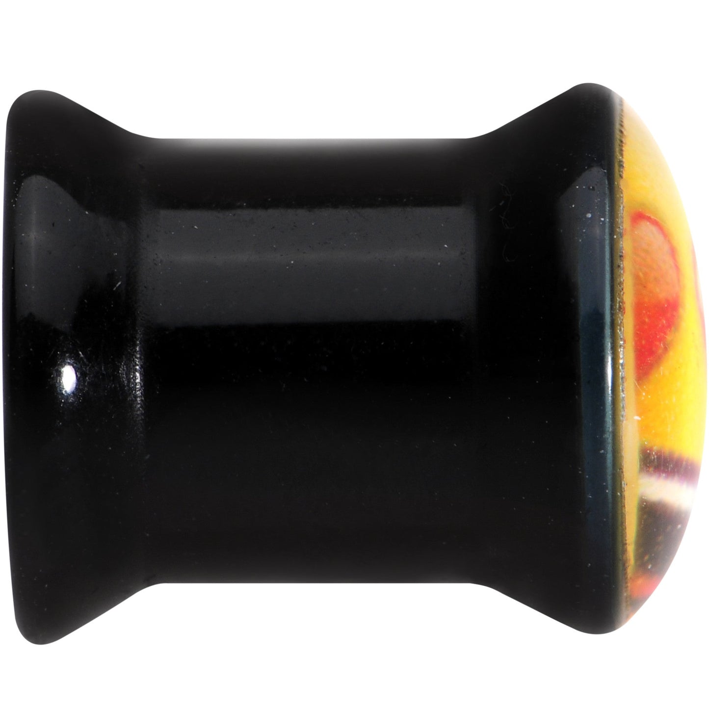 0G Licensed Heart Eyes emoji Acrylic Double Flare Plug Set