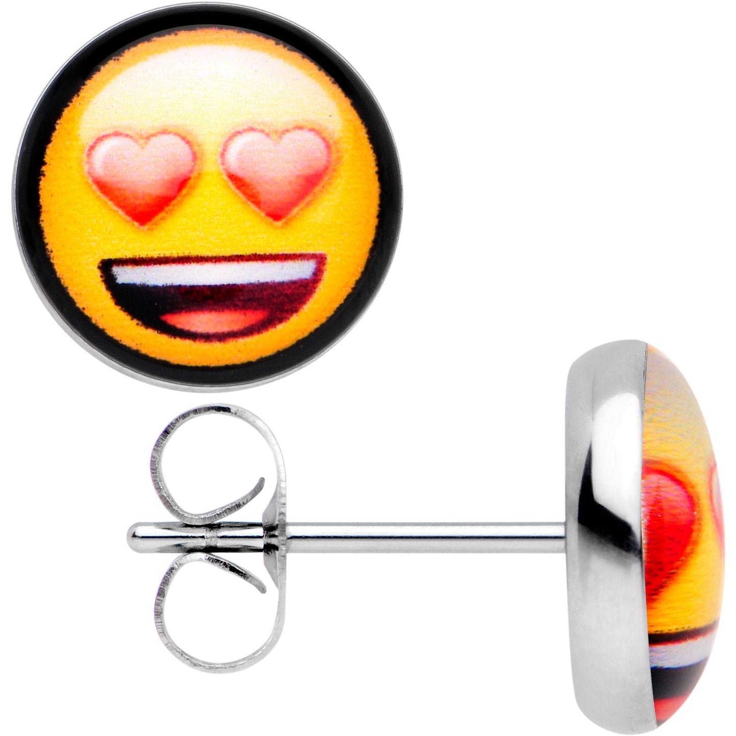 Officially Licensed Heart Eyes emoji Stud Earrings