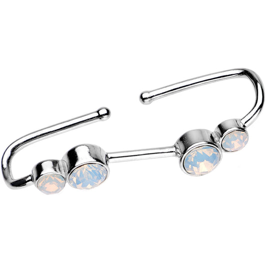 Aurora Gem Illusion Non Pierced Industrial Barbell