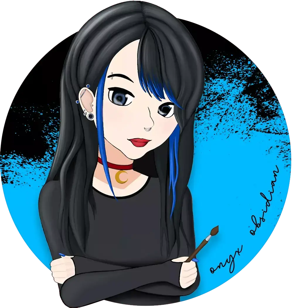 Black Anodized OUI Glow in the Dark Stud Earrings by Onyx O