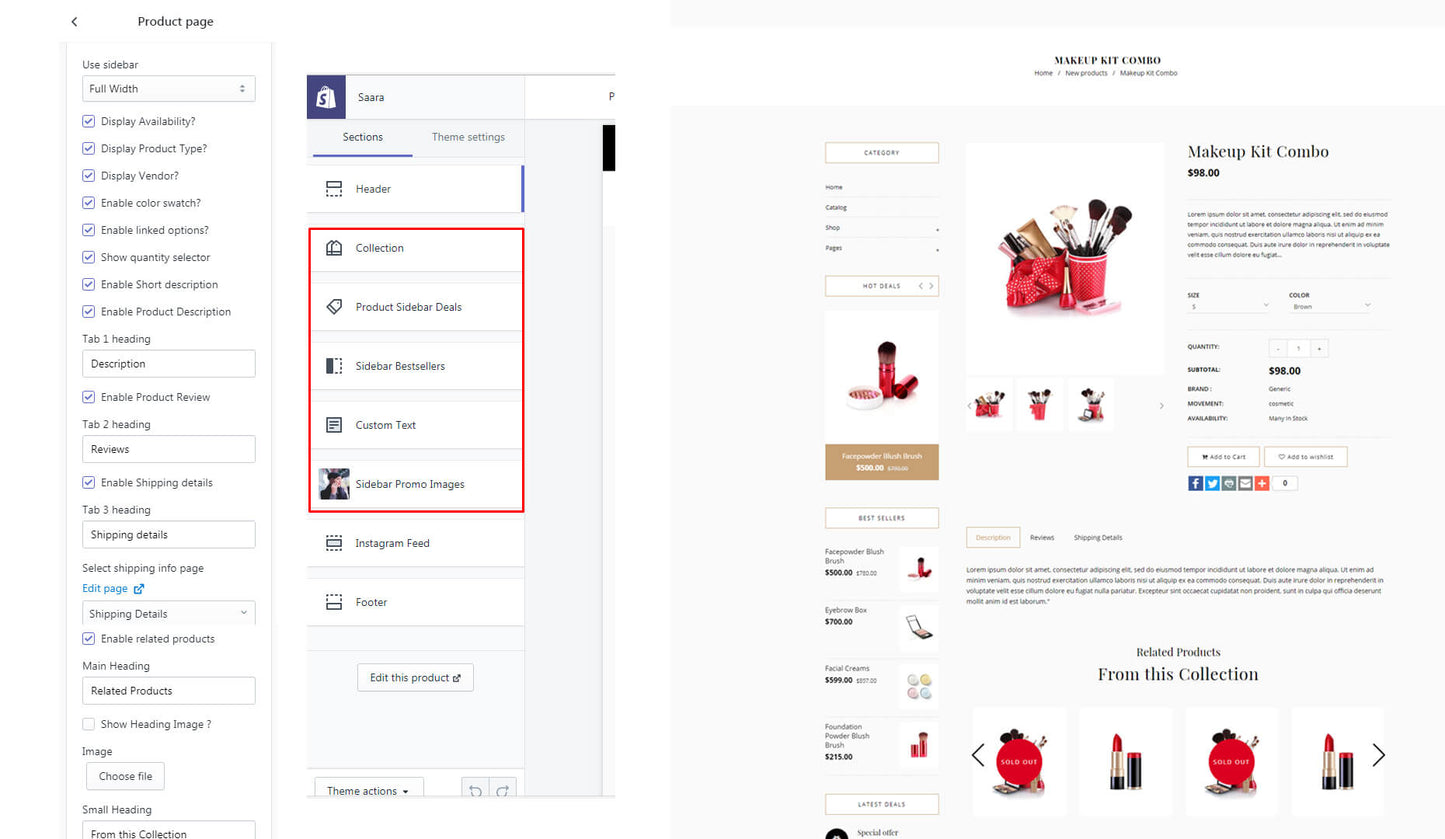 Shopify Theme - Saara