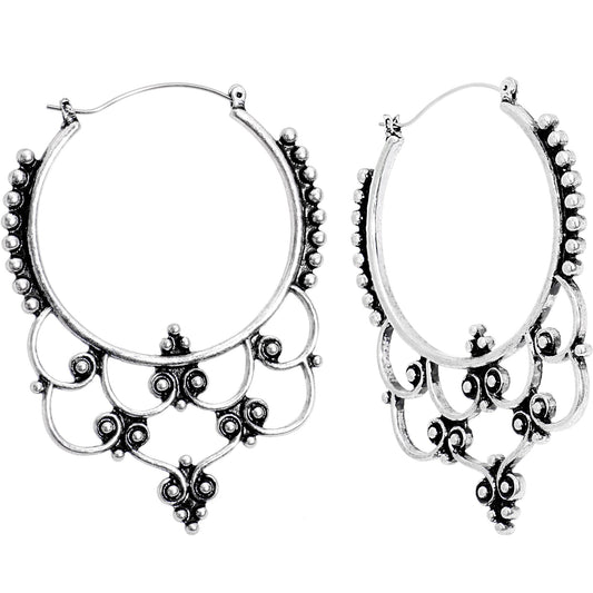 Victorian Decorative Twist Tunnel Plug Earrings