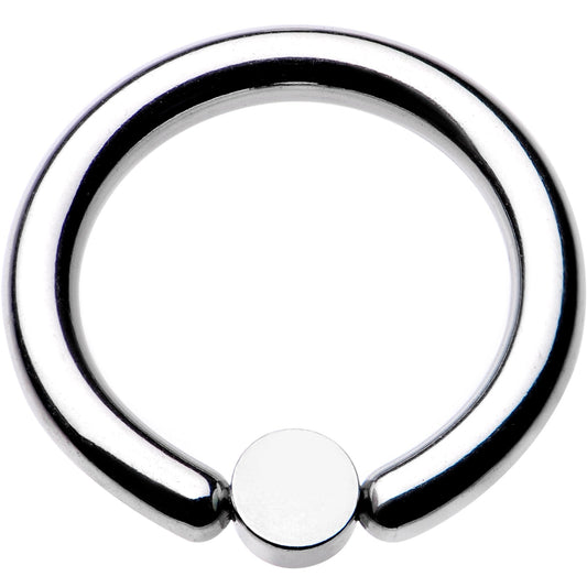 10G 1/2 Aqua Faux Opal 4mm Disc BCR Captive Ring