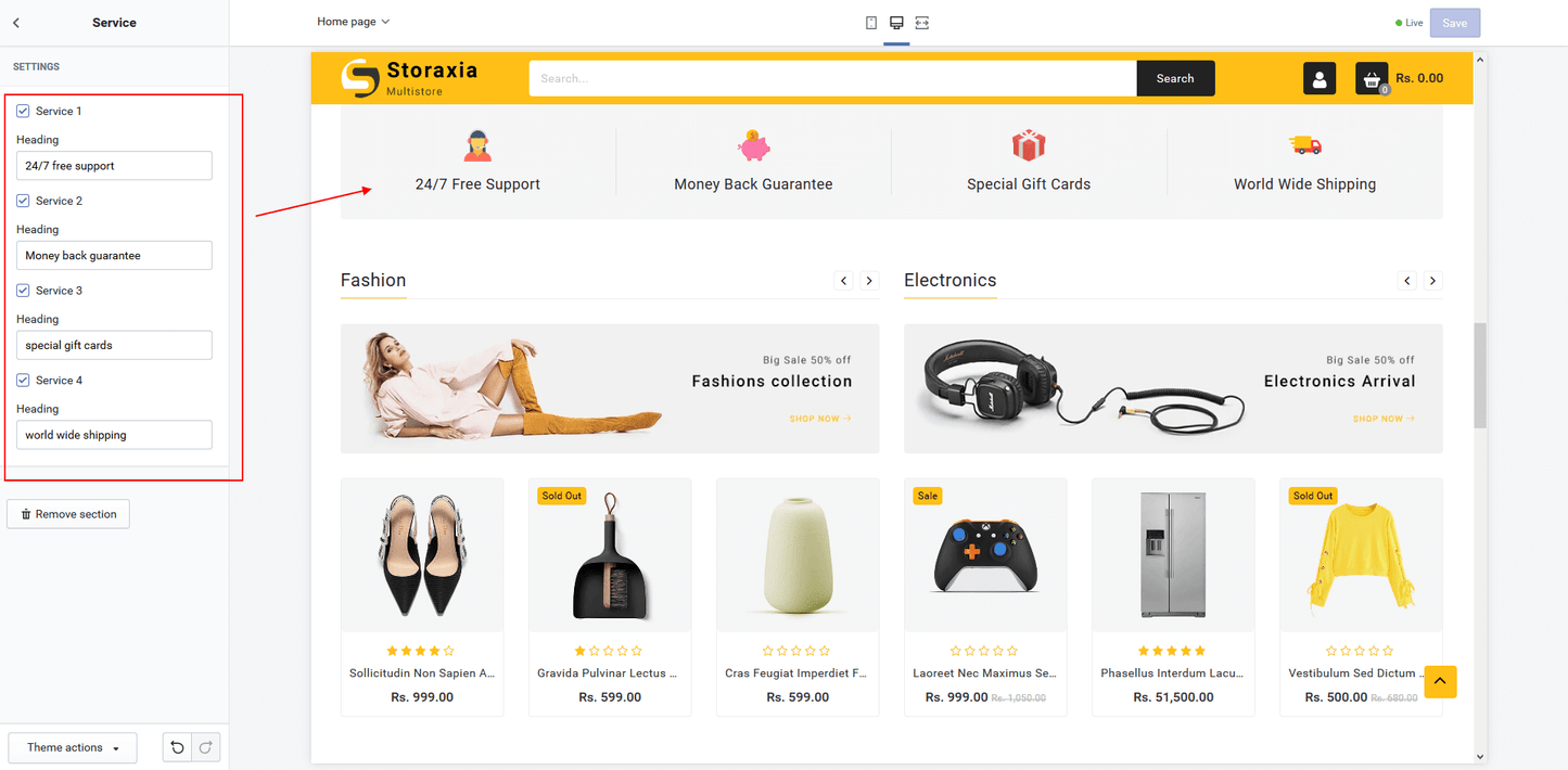 Shopify Theme - Storaxia