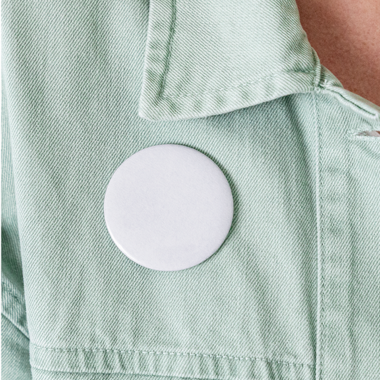 Buttons large 2.2'' (5-pack) - white