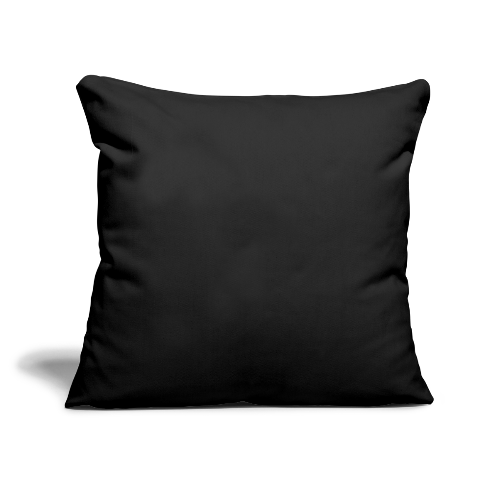 Throw Pillow Cover 18” x 18” - black