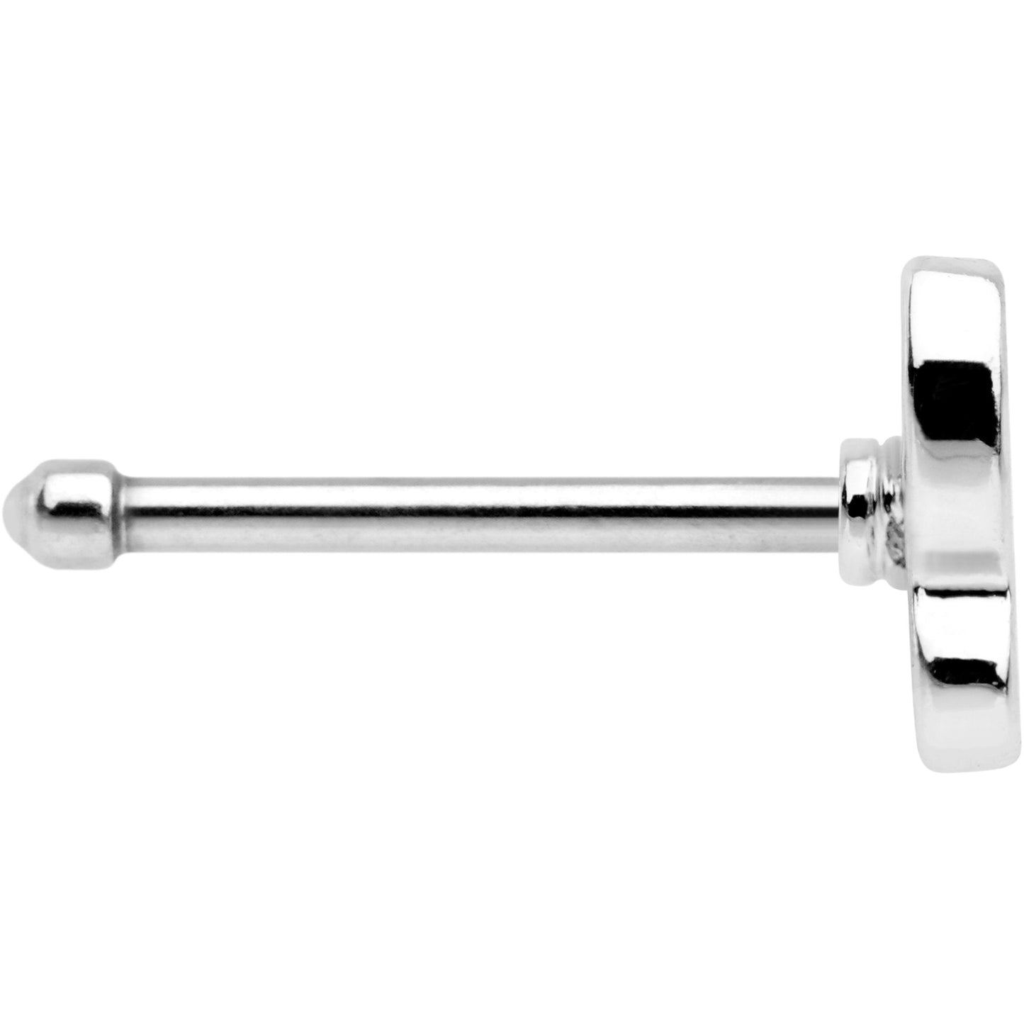 20G 1/4 Clear CZ Gem Half Paved Butterfly Nose Bone