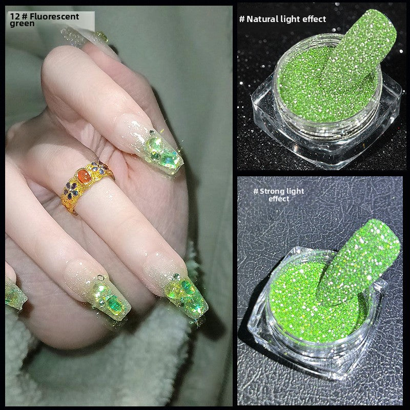 1059 Crystal crushed diamond powder glittering glittering powder DIY Epoxy laser high flash crushed diamond powder for press on nails