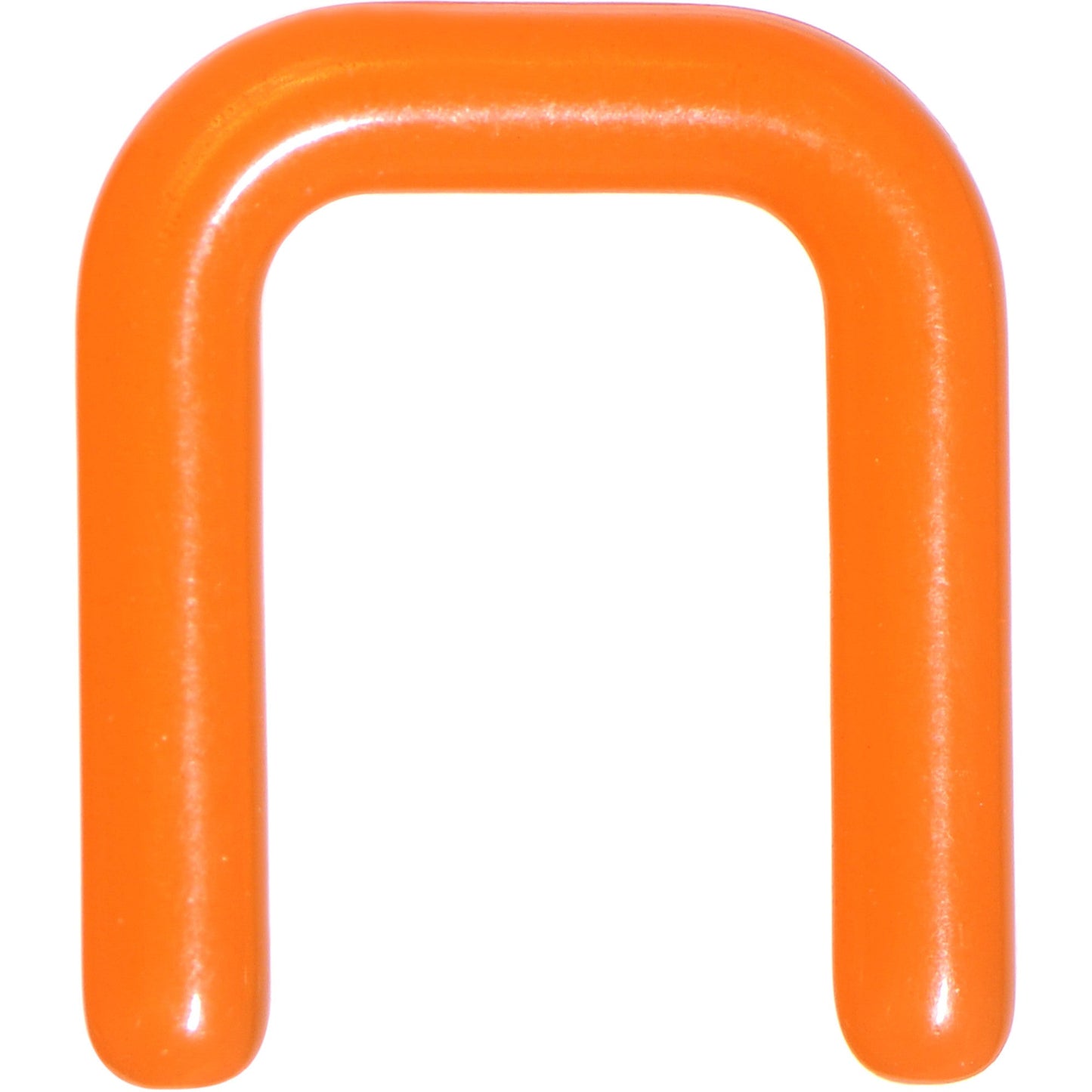 12G 1/2 Orange Flexible Bioplast Square Septum Retainer