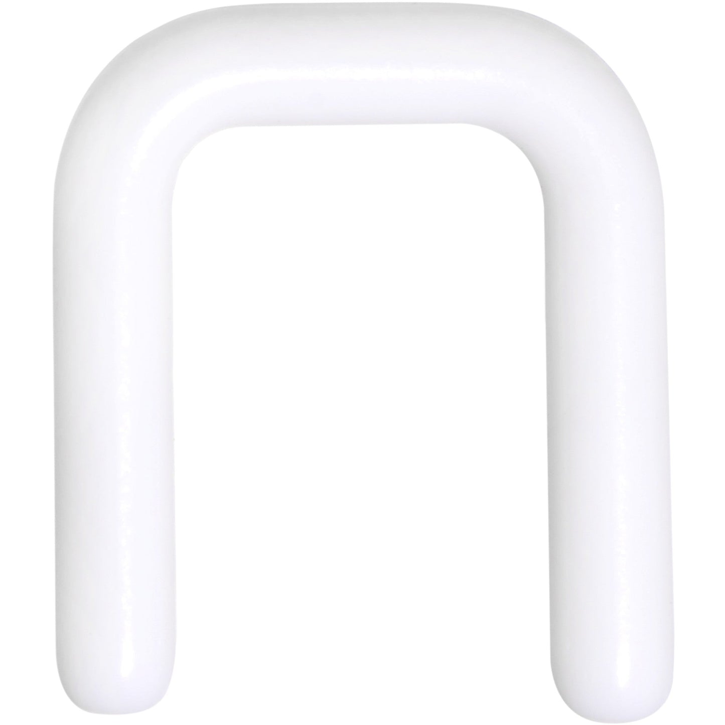 12G 1/2 White Flexible Bioplast Square Septum Retainer