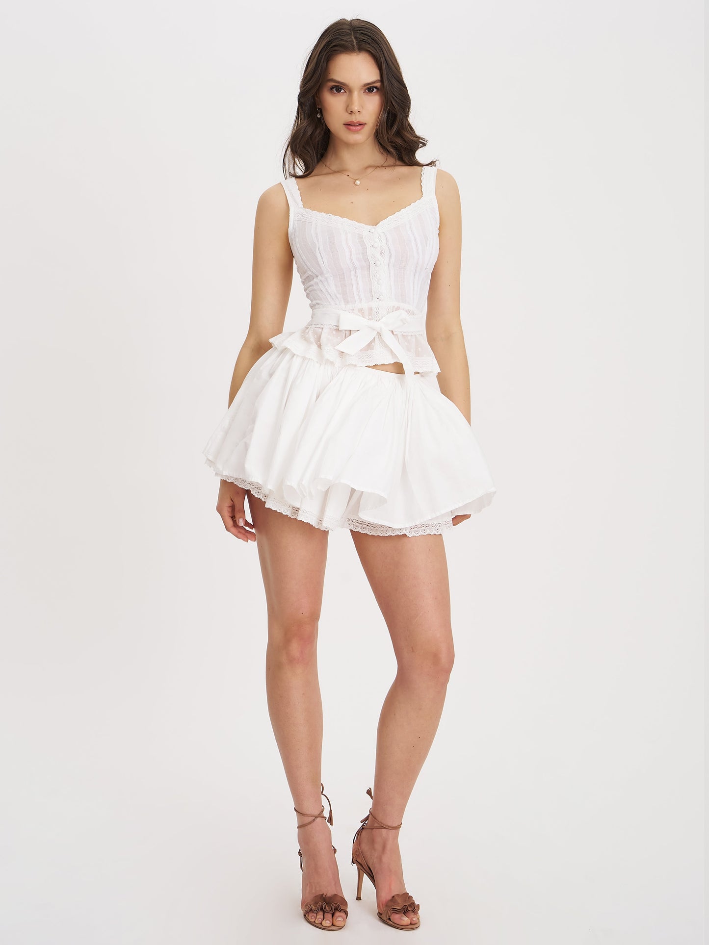 Aliya Cotton Poplin Button Up Sleeveless Top