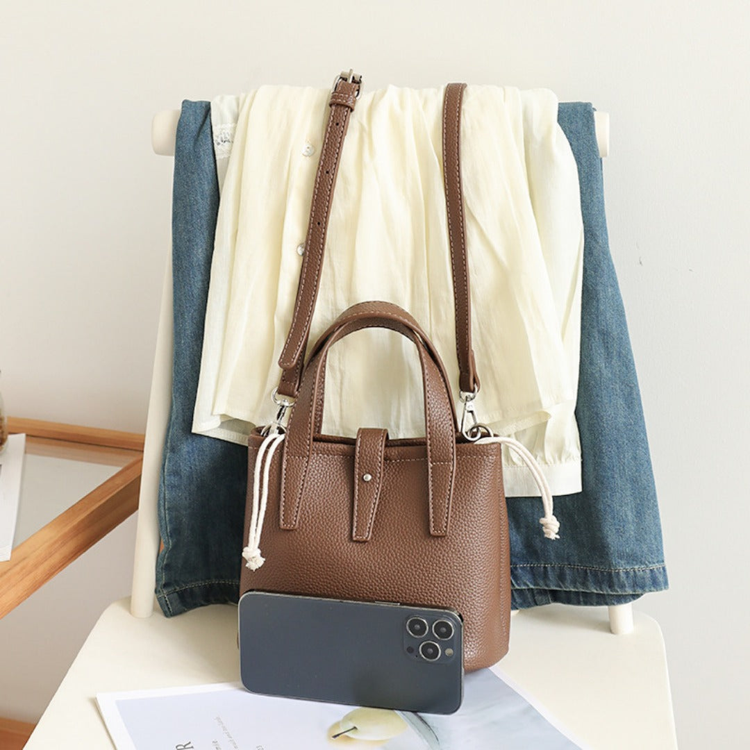 Premium Textured Bucket Bag - Retro Stylish Handbag & Fashion Versatile Shoulder Crossbody Bag